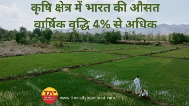 IndiaAgriculture: कृषि क्षेत्र में भारत की औसत वार्षिक वृद्धि 4% से अधिक
